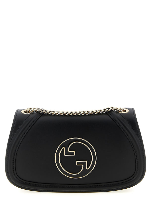 Gucci 100% calfskin leather shoulder bag in black