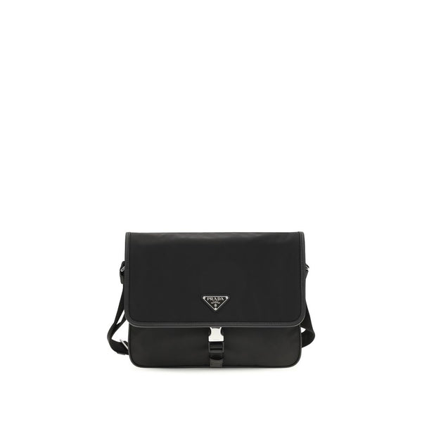 Prada 100% Recycled Polyamide shoulder bag in black