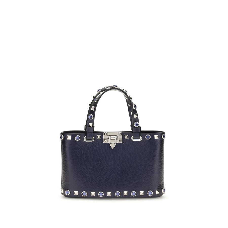 Valentino Garavani 100% Calf Leather Bos Taurus top handle bag in black