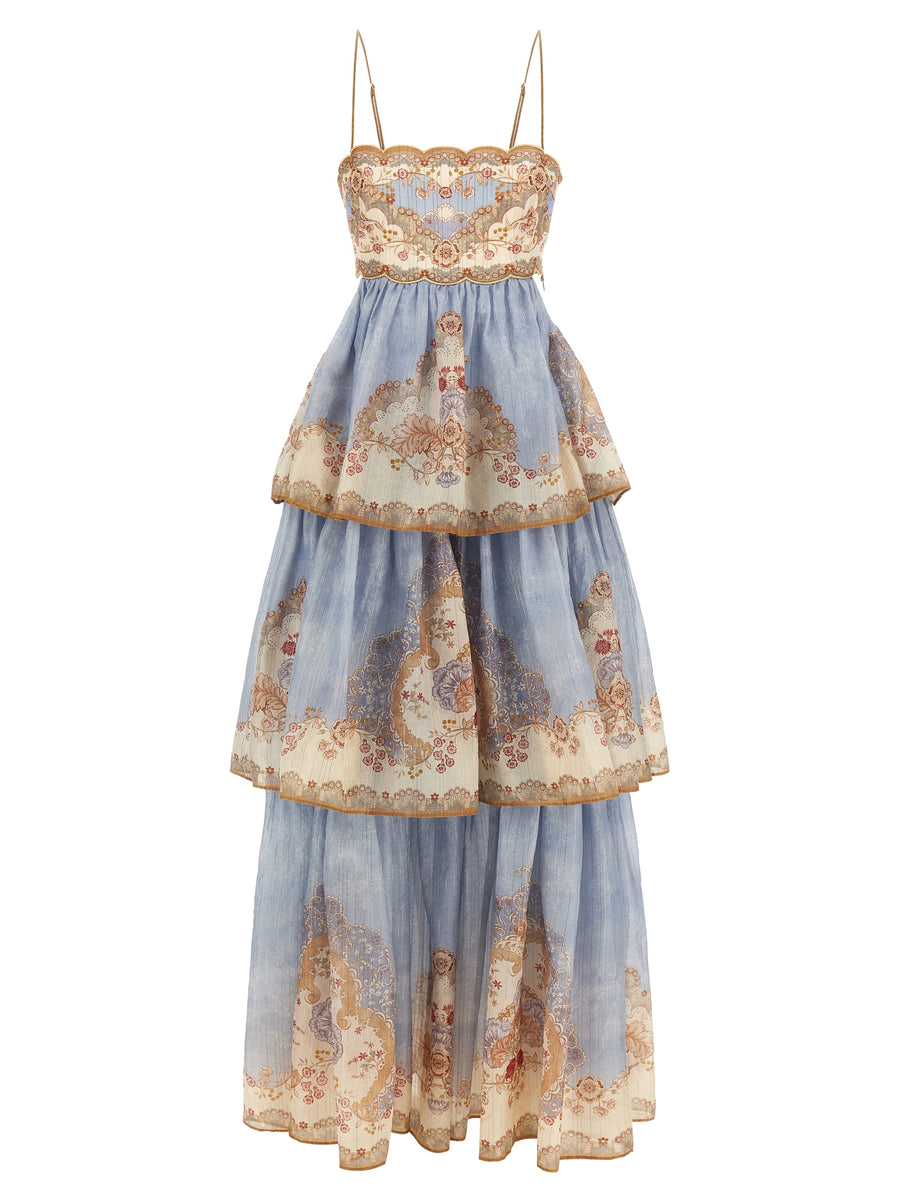 Zimmermann 72% Cotton dress in blue