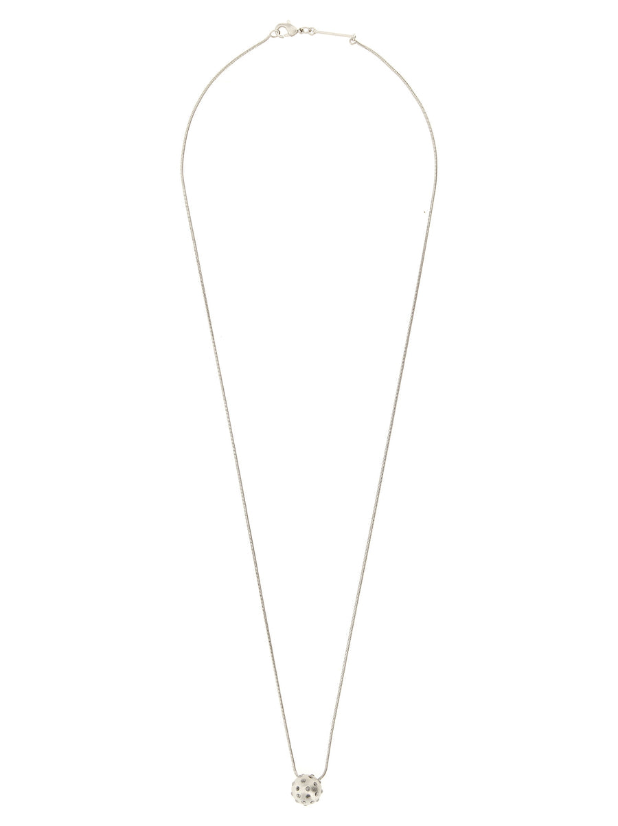 Rick Owens 100% Brass (palladium-galvanized) necklace in silver