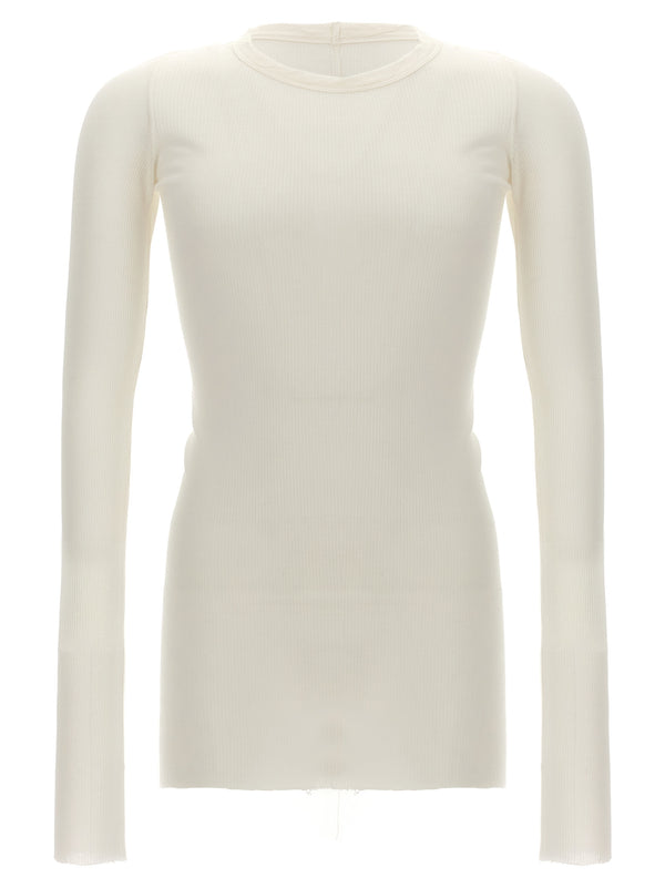 Rick Owens 88% viscose t-shirt in white