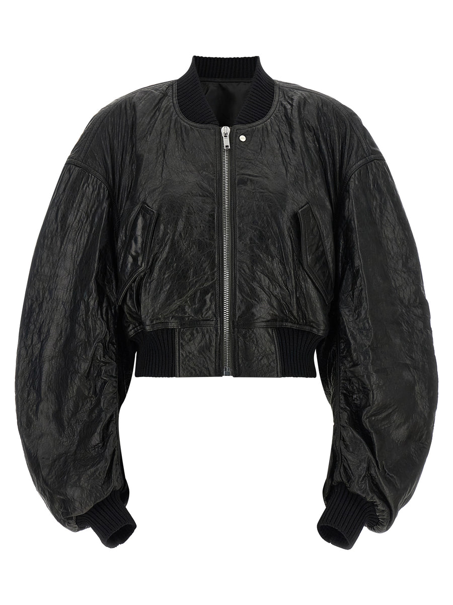 Rick Owens 100% Lamb Leather jacket in black