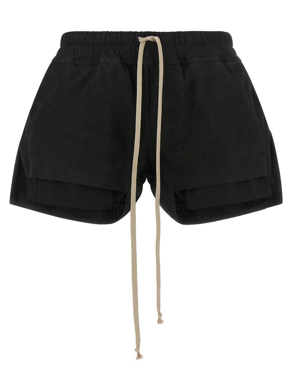 Rick Owens Lambskin bermuda shorts in black