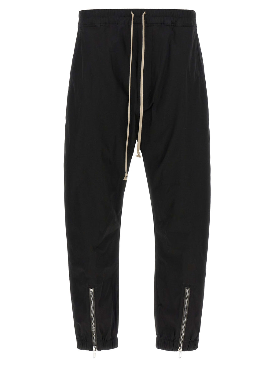 Rick Owens Cotton poplin joggers in black
