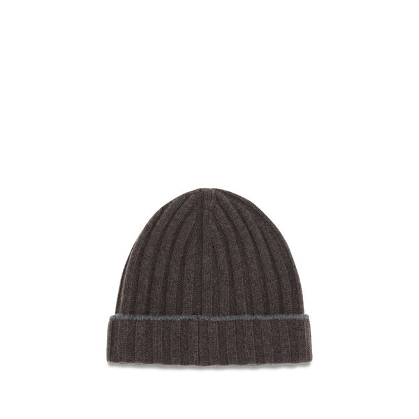 Brunello Cucinelli BRM2240900CD981BB 100% Cashmere beanie in brown