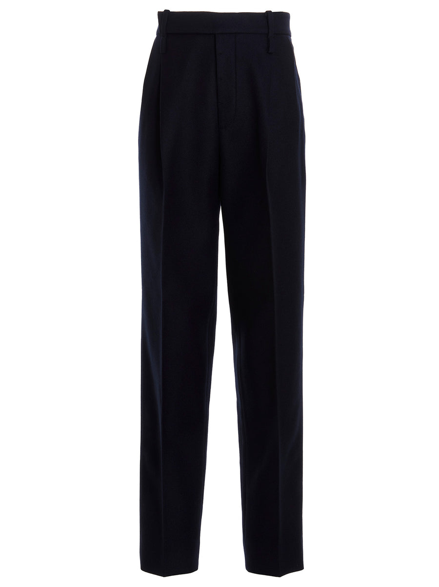 Gucci 100% cashmere trousers in navy
