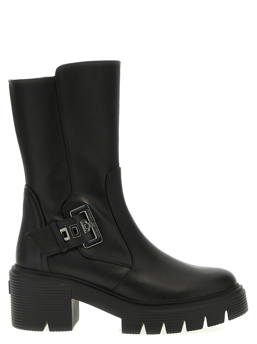Stuart Weitzman 100% calfskin leather boot in black