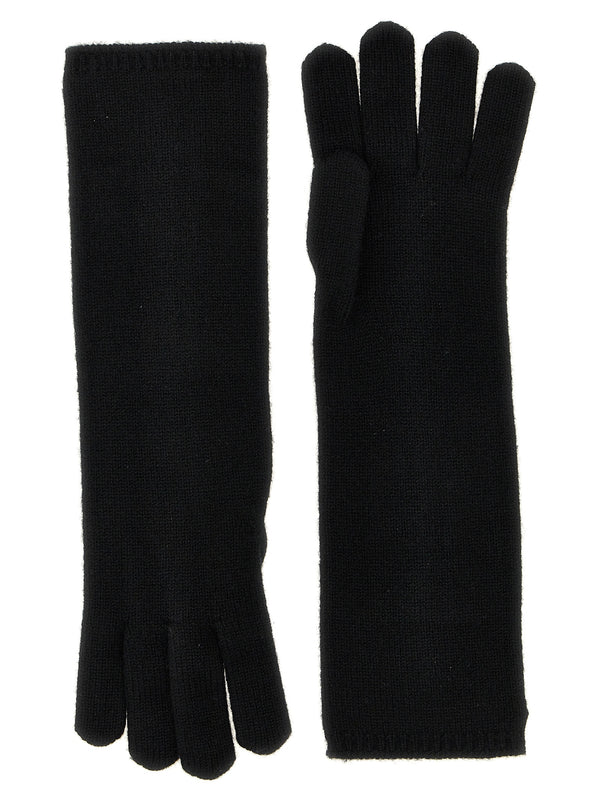 Max Mara 100% cashmere gloves in black
