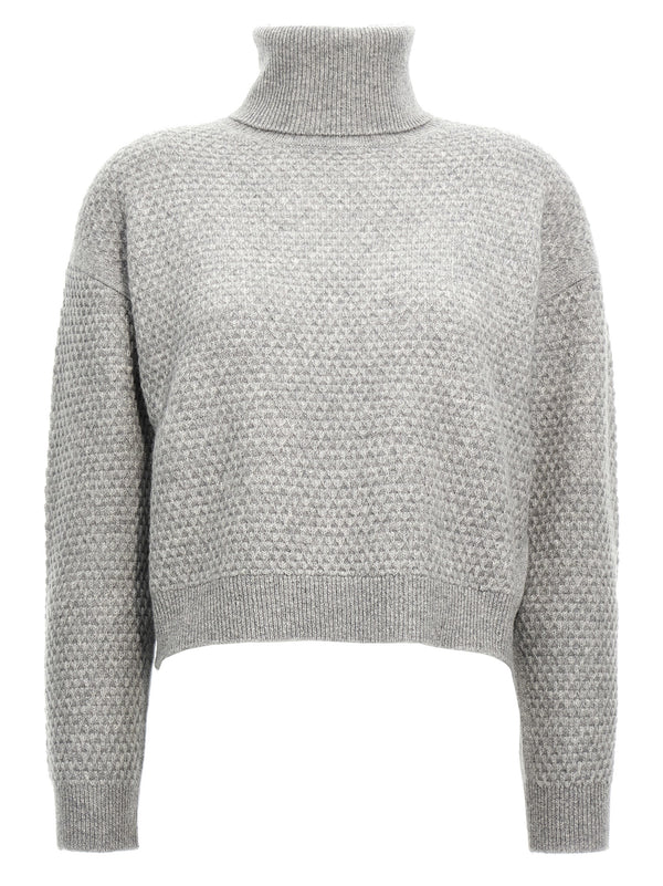 Max Mara 100% cashmere sweater in gray