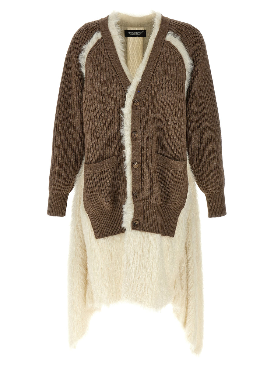 Undercover 100% wool cardigan in brown