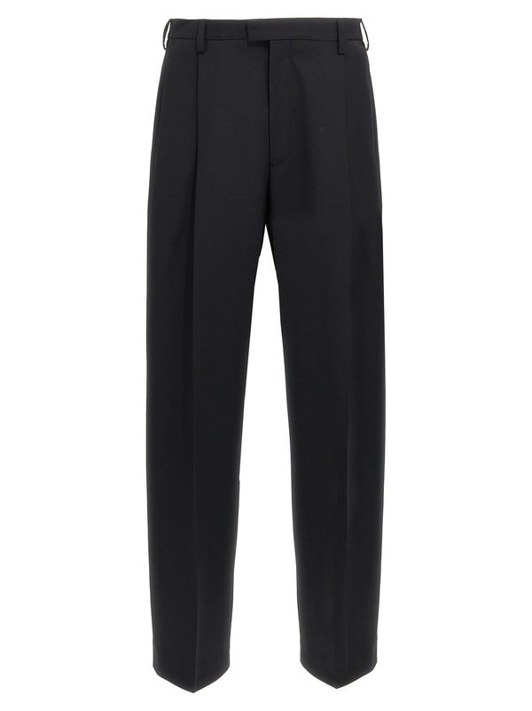 Marni 53% Polyester trousers in black