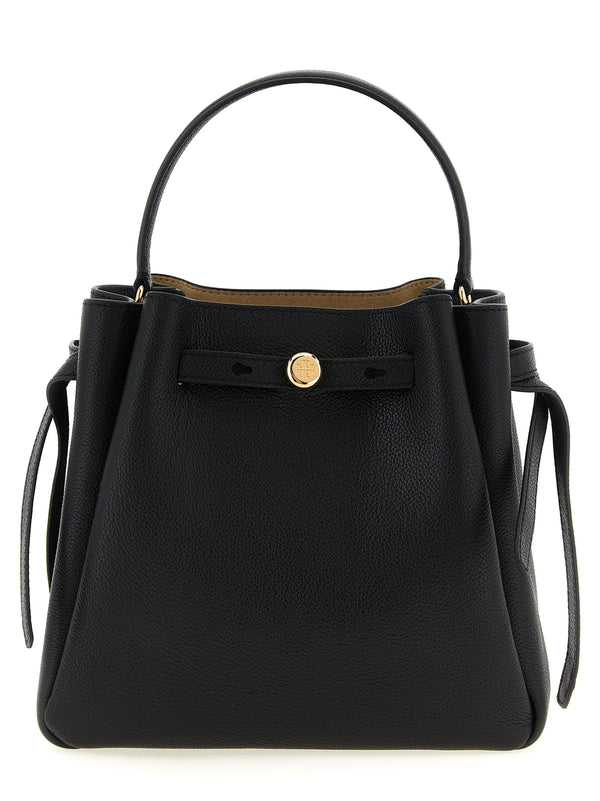 Tory Burch 100% cow leather bucket bag in black