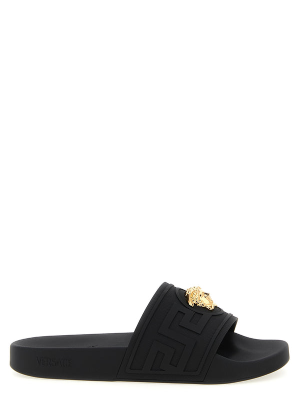 Versace 60% glass slide in black