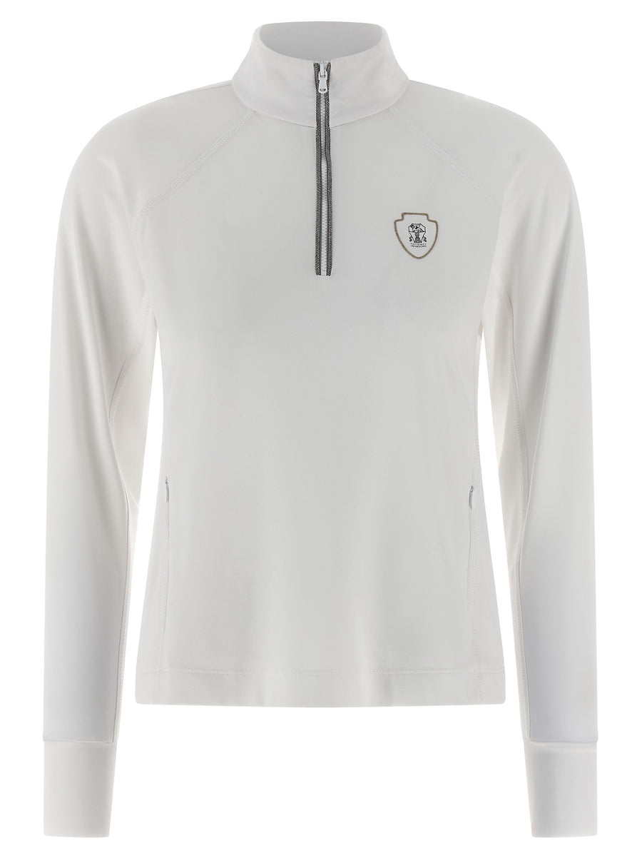 Brunello Cucinelli 50% polyamide sweatshirt in white