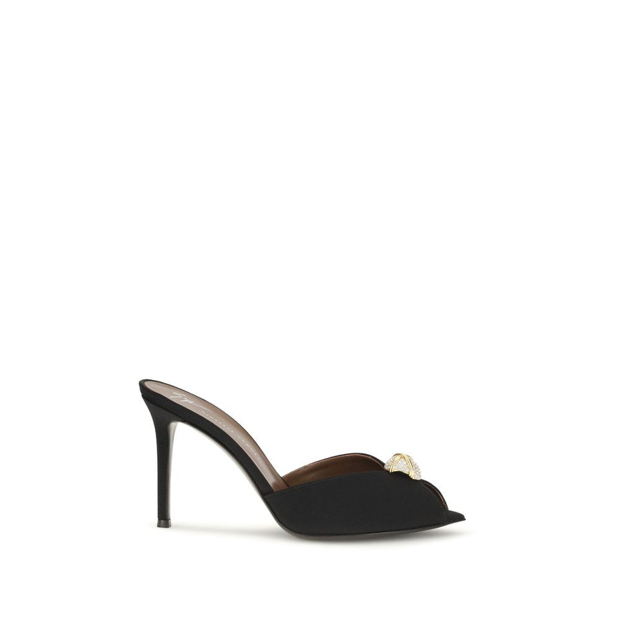 Giuseppe Zanotti 100% Calf Leather Bos Taurus mule in black