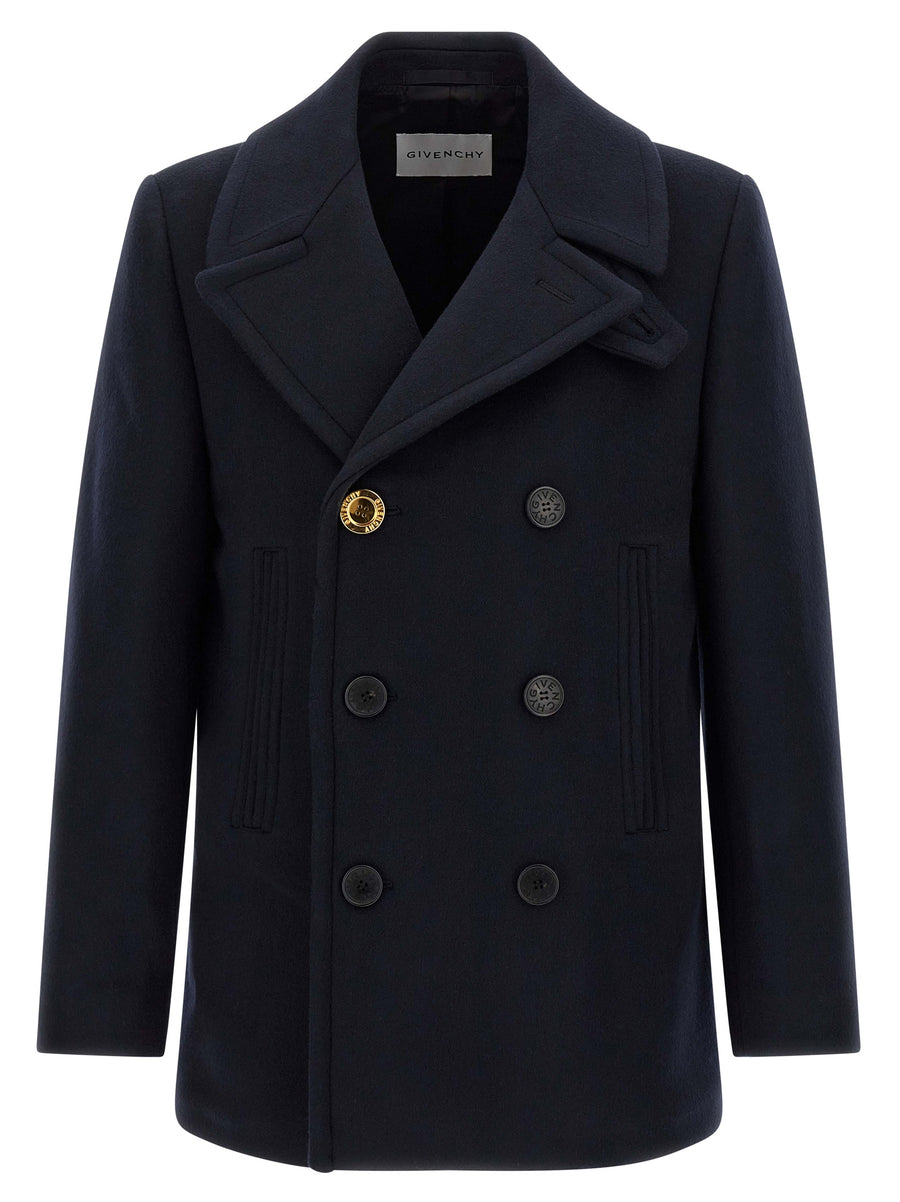 Givenchy 100% Wool coat in navy