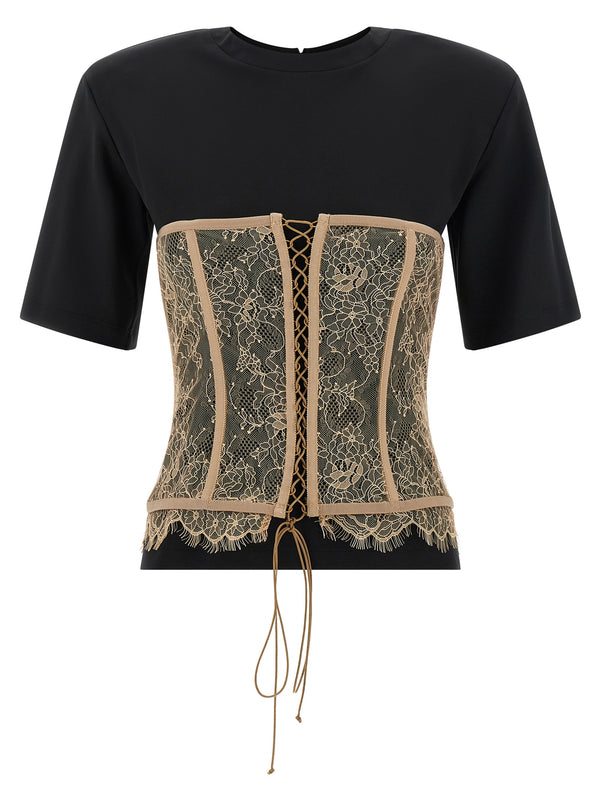 Giuseppe Di Morabito 62% Viscose blouse in black