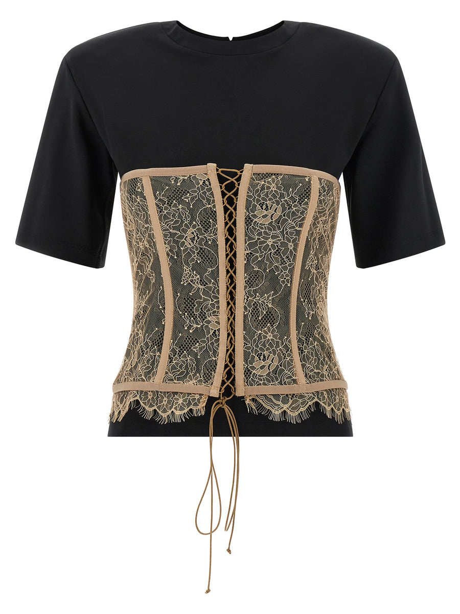 Giuseppe Di Morabito 62% Viscose blouse in black