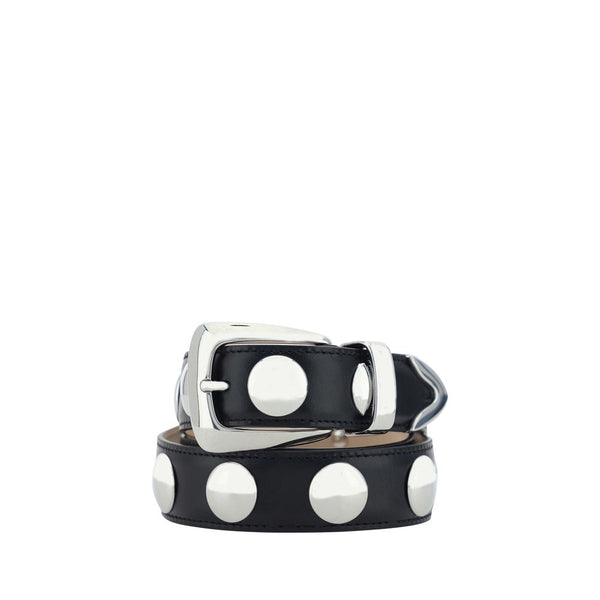 Khaite 100% Calf Leather Bos Taurus belt in black