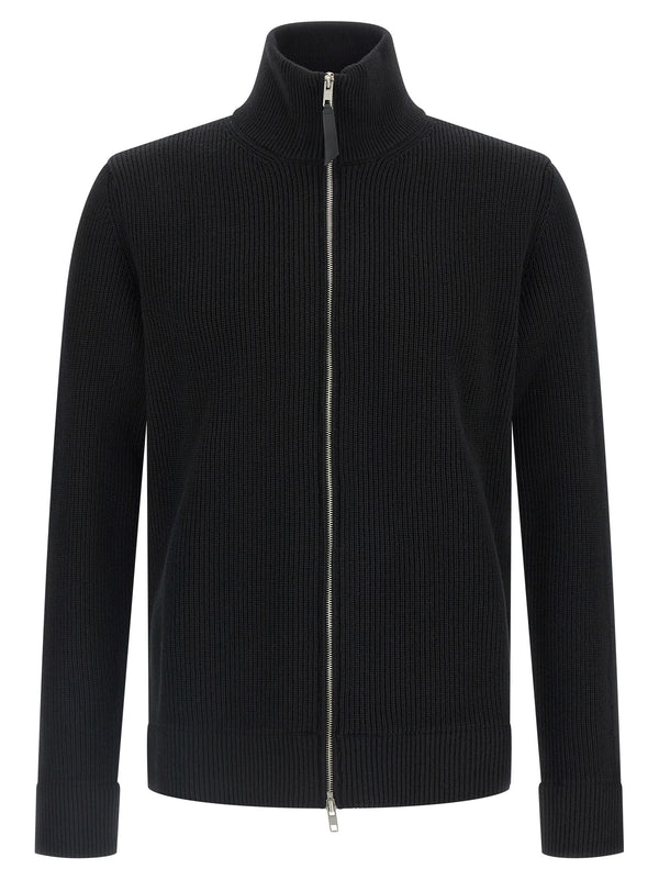 Maison Margiela 60% cotton cardigan in black