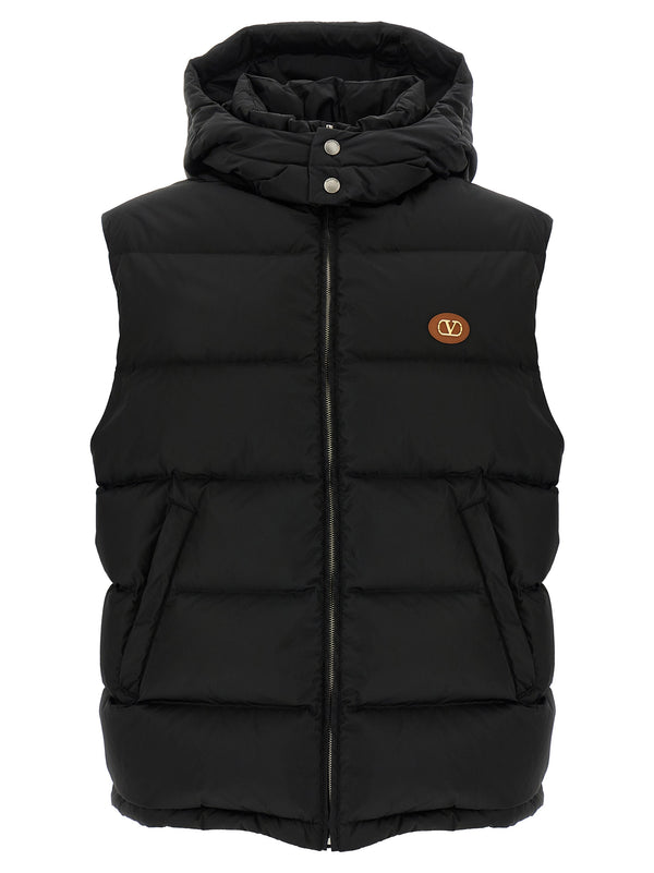 Valentino Garavani 100% Polyamide vest in black