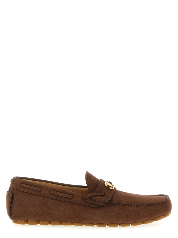 Valentino Garavani 100% calfskin leather (Bos Taurus) loafer in brown