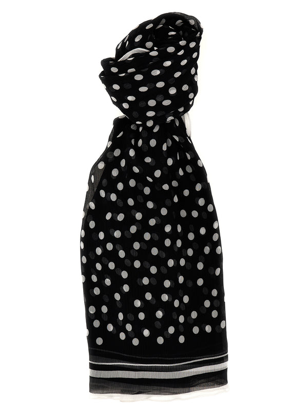 Dolce & Gabbana 100% Silk scarf in black