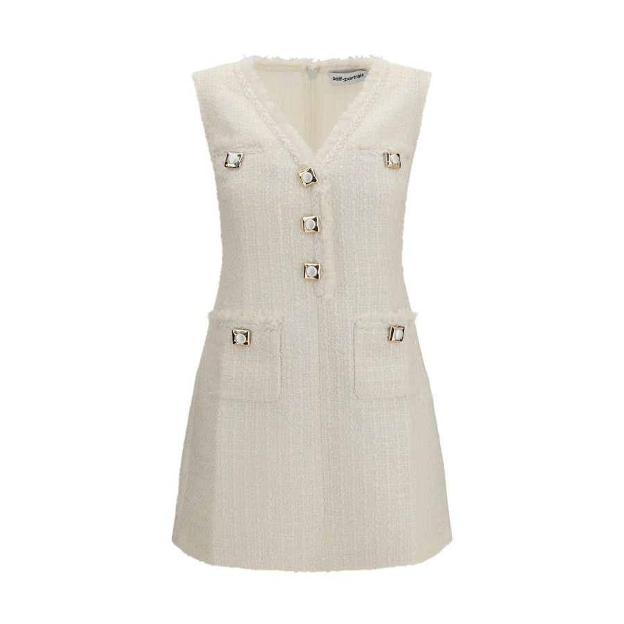 Self-Portrait 13% Polyamide dress in beige