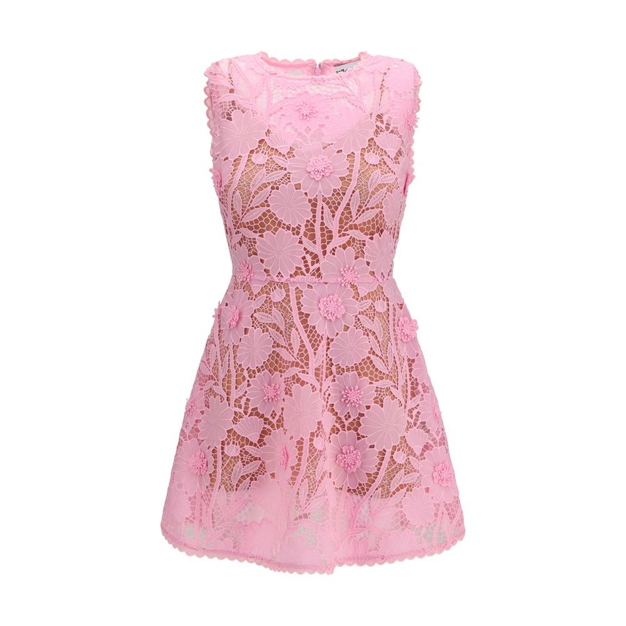 Self-Portrait 100% Polyester dress in pink