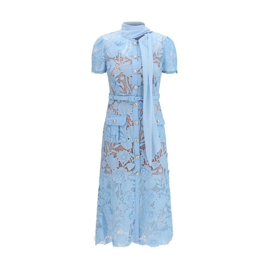 Self-Portrait 100% Polyester dress in blue