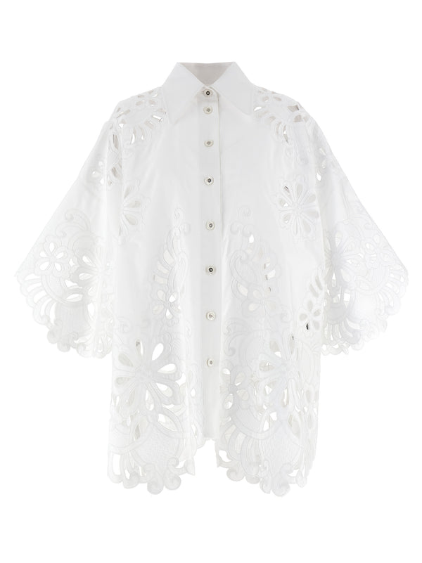 Dolce & Gabbana 100% cotton blouse in white