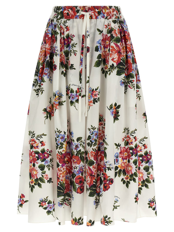 Dolce & Gabbana 100% cotton skirt in white