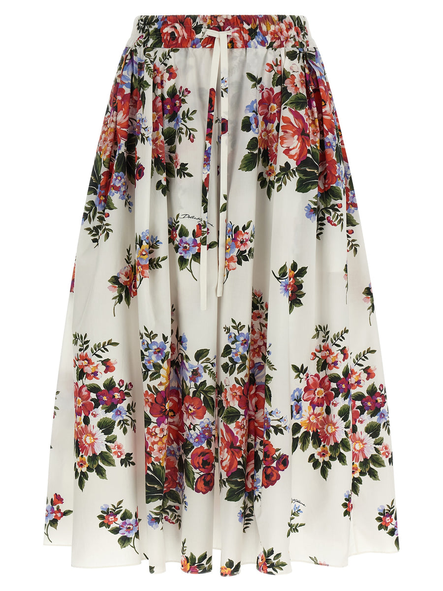 Dolce & Gabbana 100% cotton skirt in white