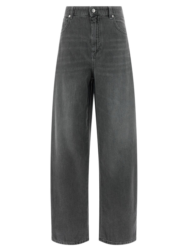 'S Max Mara 68% cotton jeans in gray