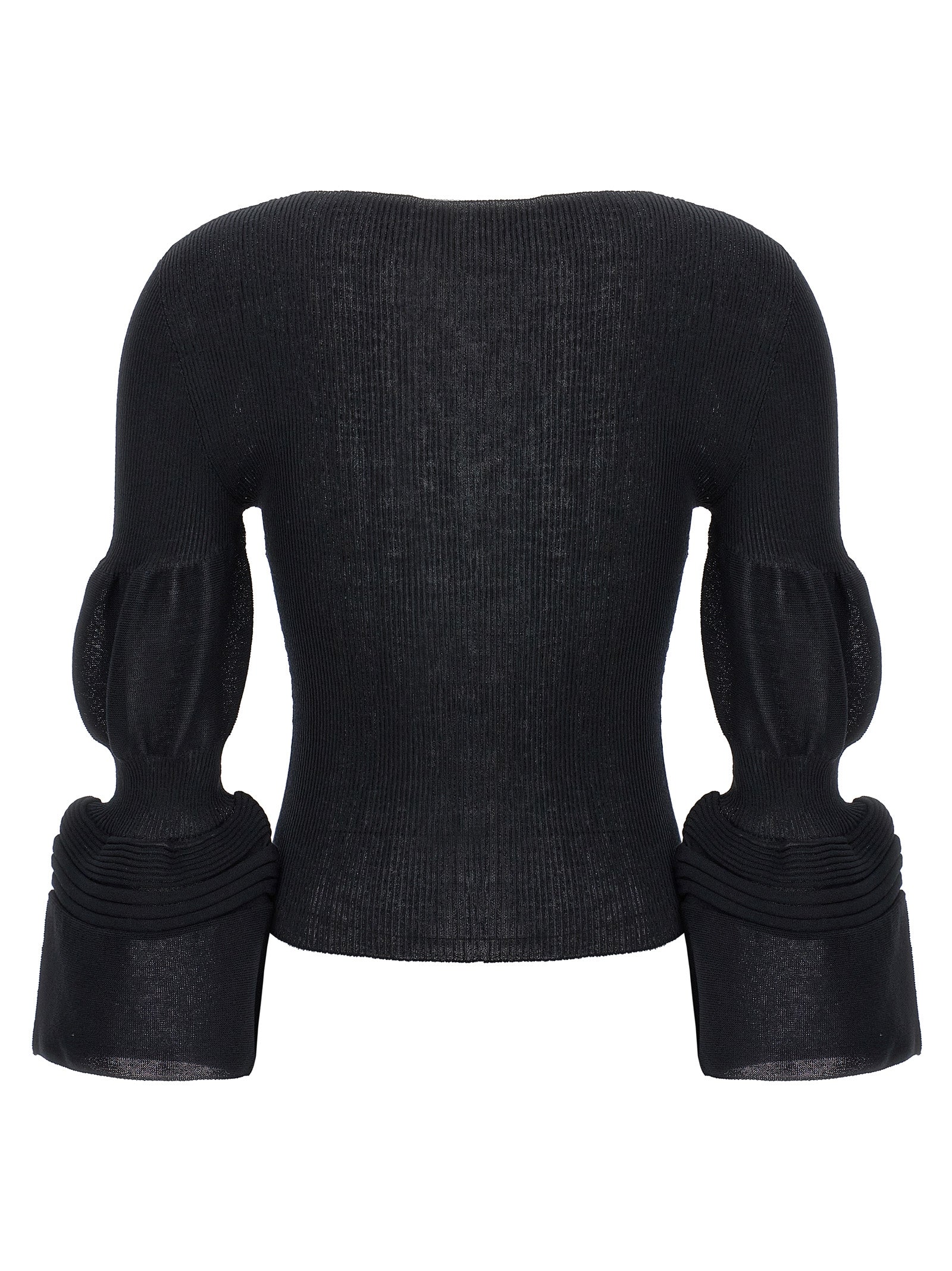 Issey Miyake Women's Cotton-Cashmere Knit Sweater — Green