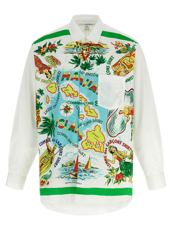 Comme des Garçons 100% cotton shirt in white
