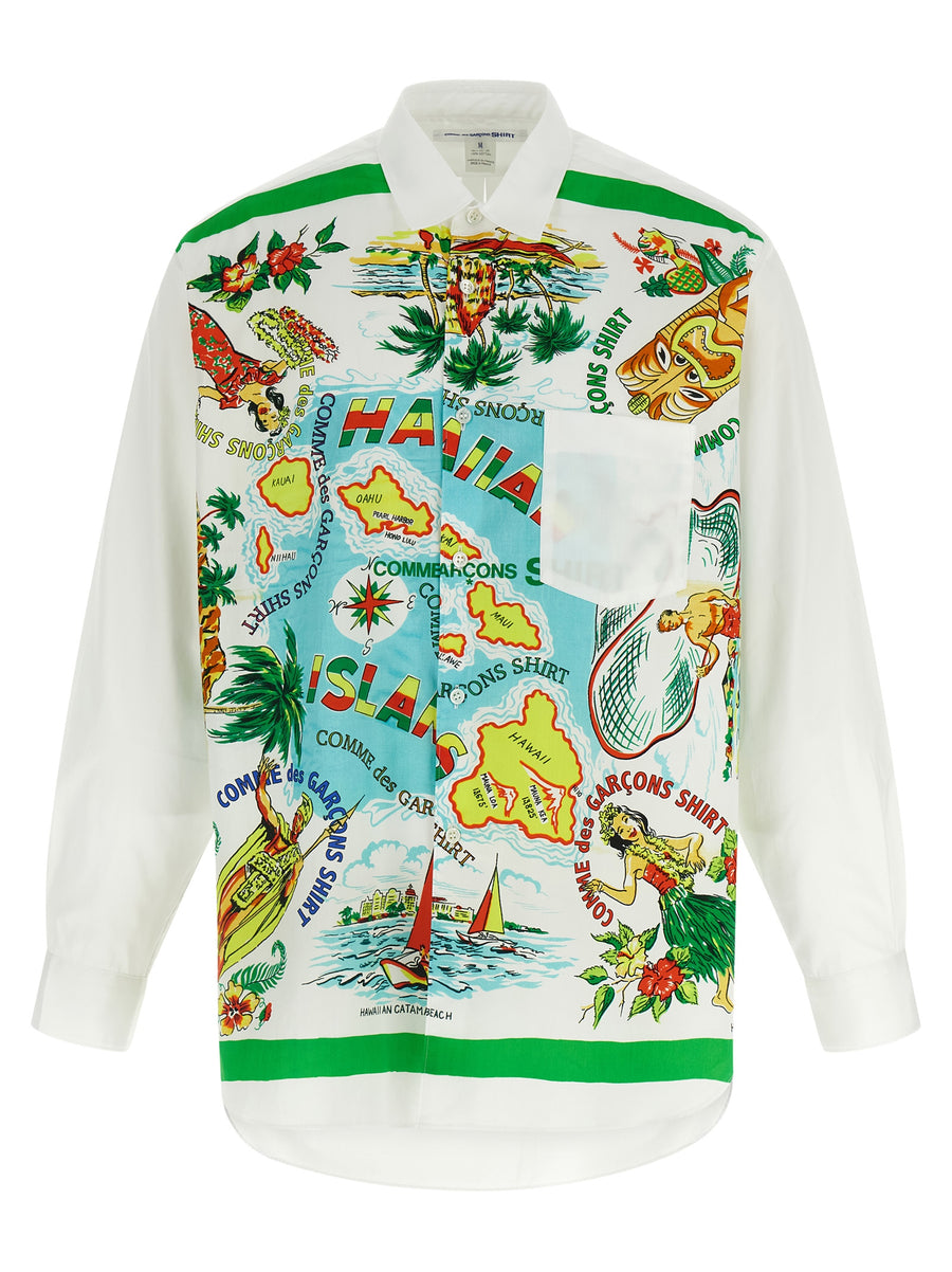 Comme des Garçons 100% cotton shirt in white
