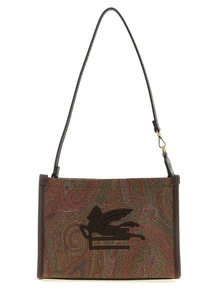 Etro 76% cotton shoulder bag in multicolor