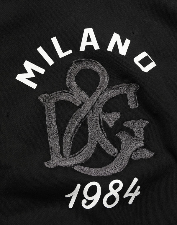 Dolce & Gabbana 100% Cotton hoodie in black