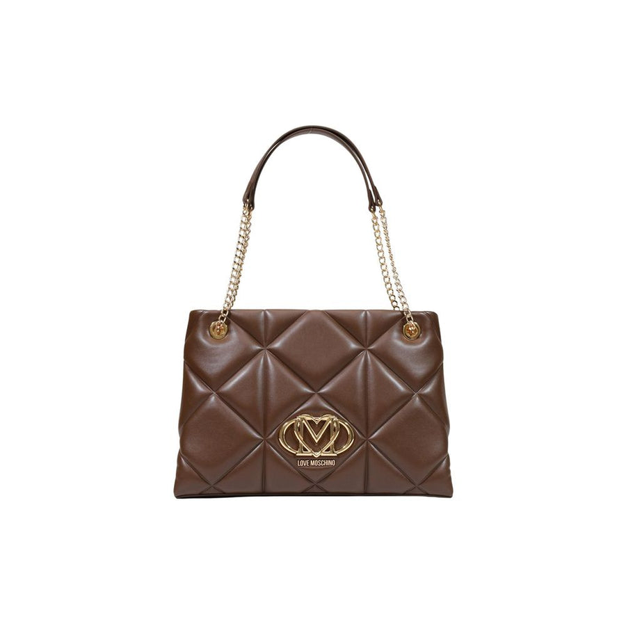 Love Moschino Polyurethane shoulder bag in brown