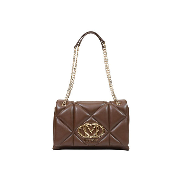Love Moschino Polyurethane shoulder bag in brown