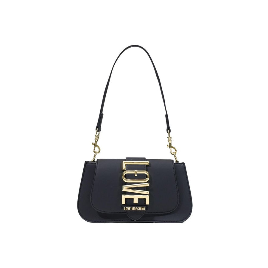 Love Moschino 100% polyurethane shoulder bag in black