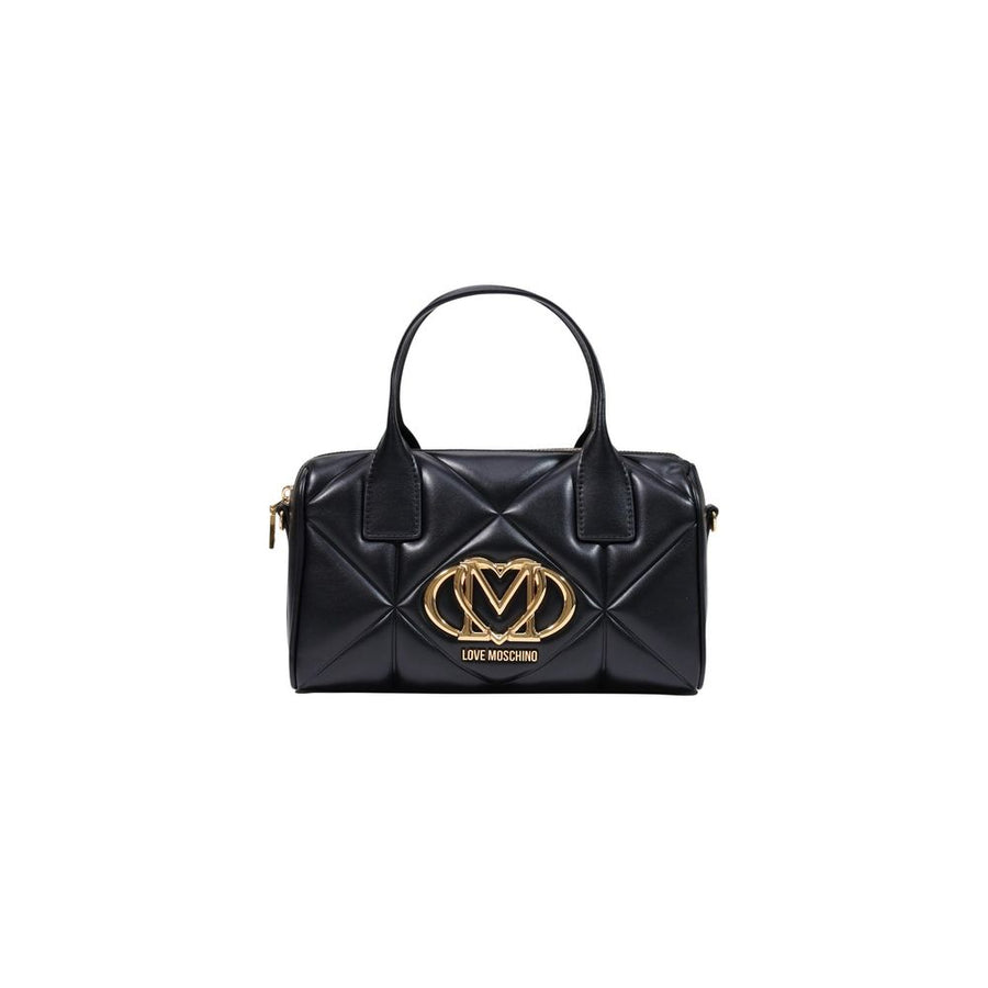 Love Moschino 100% polyurethane shoulder bag in black
