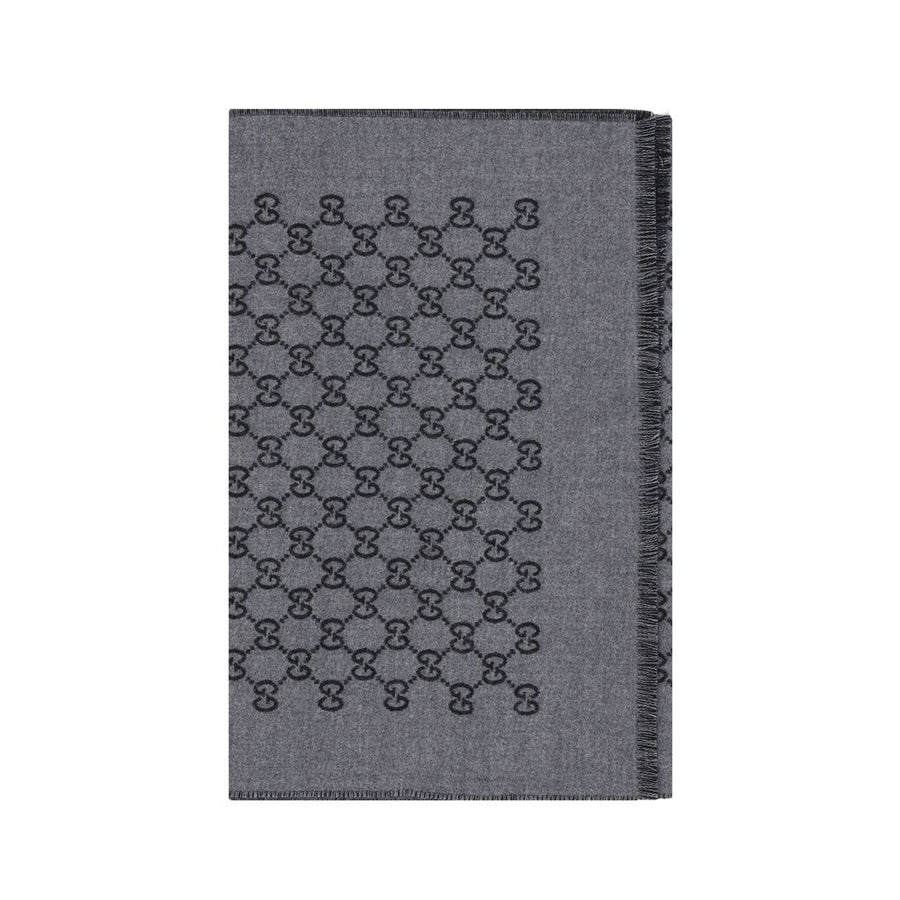 Gucci 100% Wool Ovis Aries scarf in gray