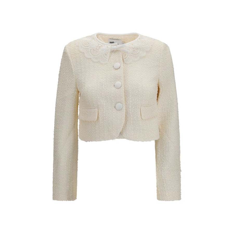 Self-Portrait 75% Polyester jacket in beige
