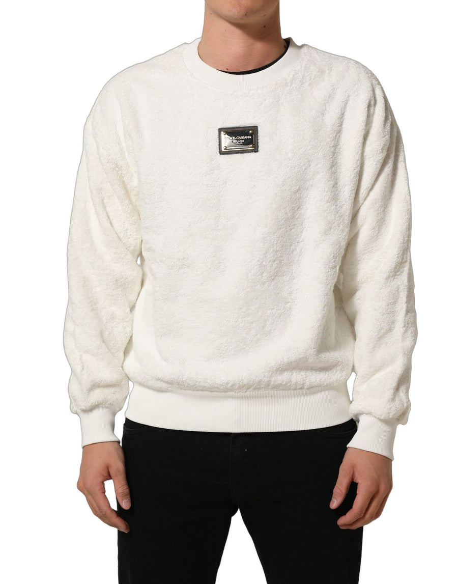 Dolce & Gabbana 100% Cotton sweatshirt in white