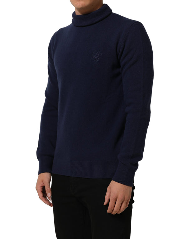 Dolce & Gabbana 90% Virgin Wool 10% Cashmere sweater in navy