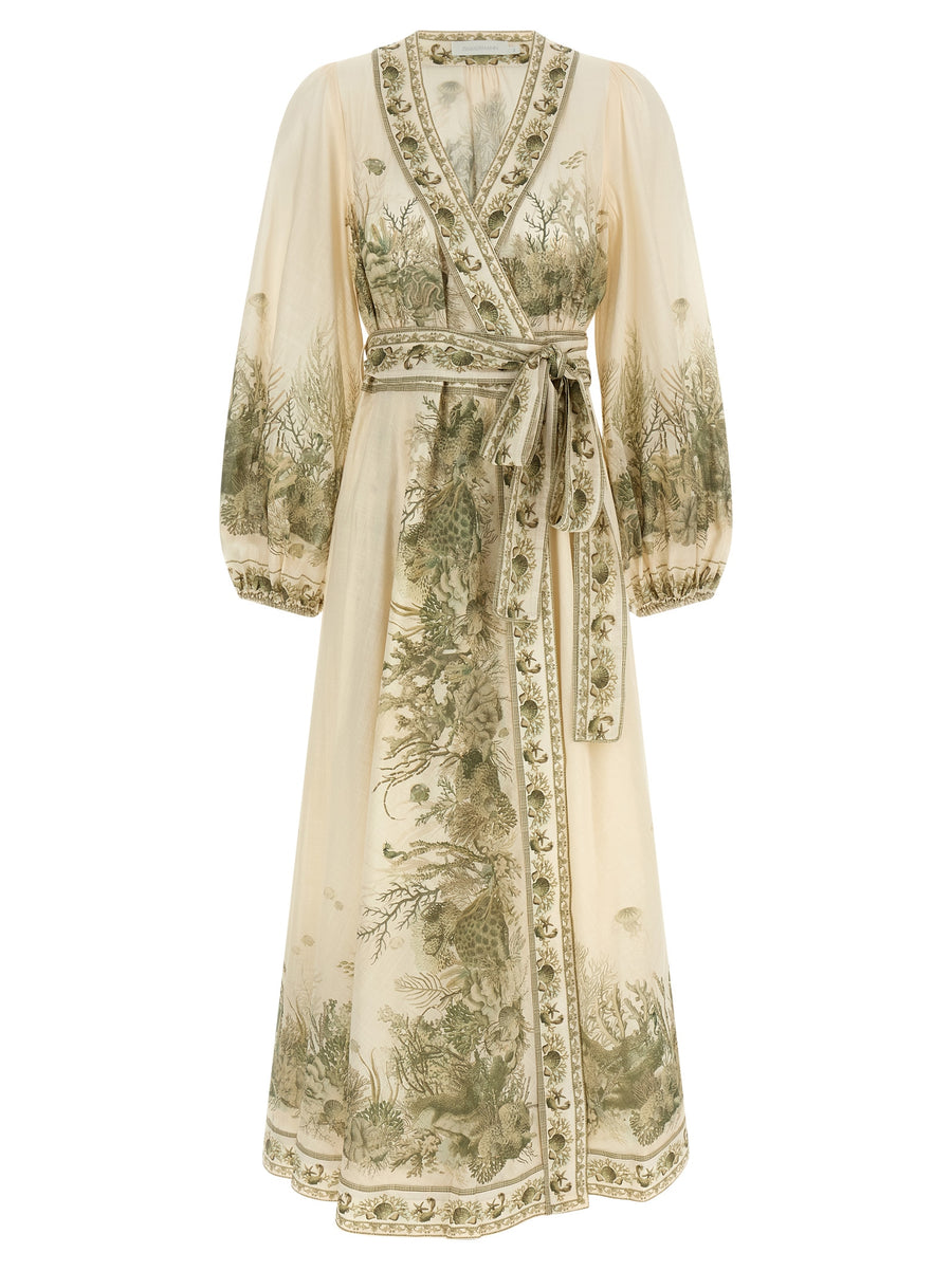 Zimmermann 100% cotton dress in green