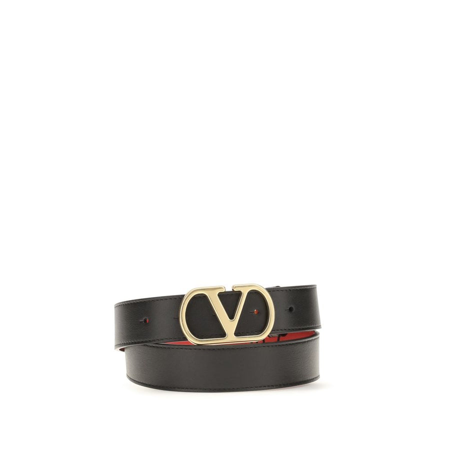 Valentino Garavani 100% Calf Leather Bos Taurus belt in black